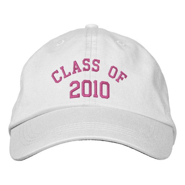 Pink Class of Class Reunion enter Year you need Embroidered Hat (Front)