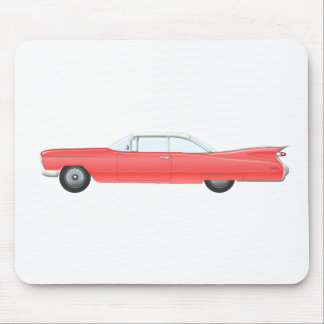 Pink Classic Car Mouse Pad