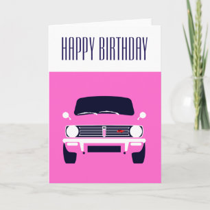 Pink Classic Mini Clubman Card