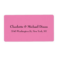 Pink Classical Stylish Elegant Family Name