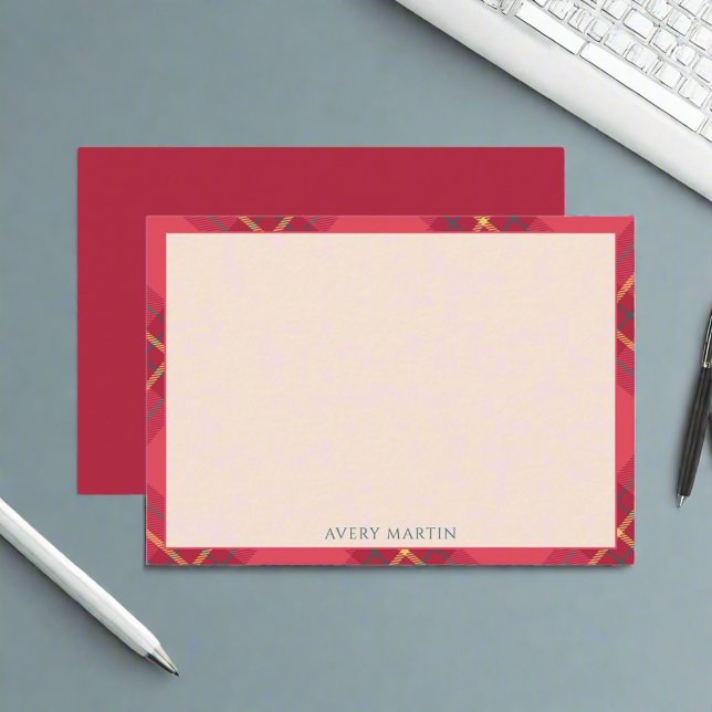 Pink Classy Gingham Pattern Thank You Baby Card (Creator Uploaded)