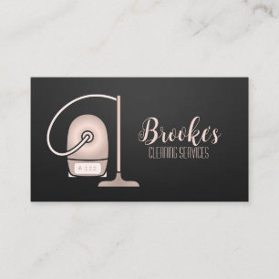 Pink Cleaning Business Card