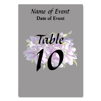 Pink Clematis Table Number