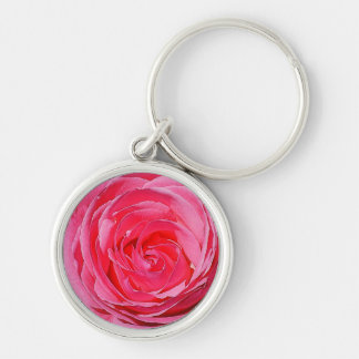 Pink Climbing Rose Key Ring