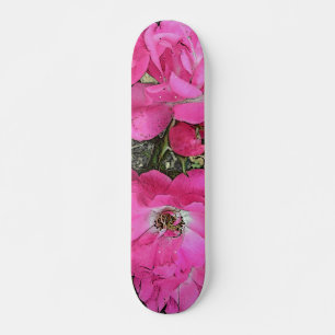 Pink Climbing Rose Skateboard