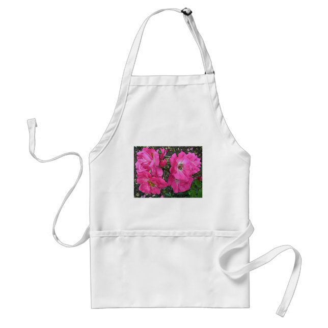 Pink Climbing Rose Standard Apron (Front)