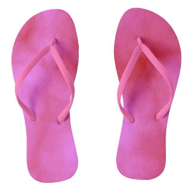Pink Cloud Abstract Jandals (Footbed)