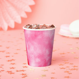 Pink Cloud Effect Paper cup