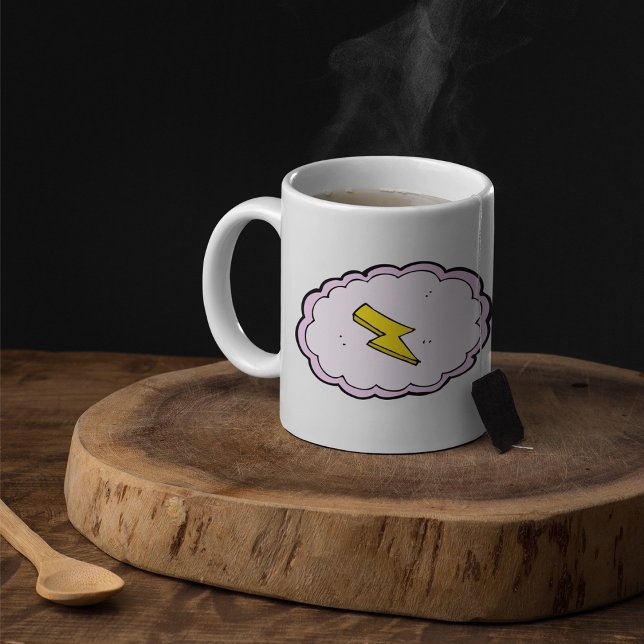 Pink Cloud Lightning Coffee Mug (Creator Uploaded)