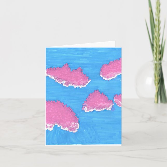 Pink clouds, Close enough Note Card (Front)