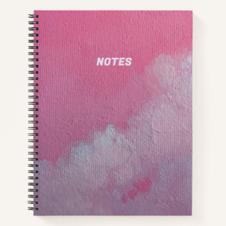 Pink Clouds cotton candy notebook original art