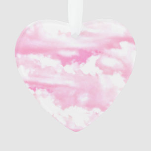 Pink Clouds Fashion Background Ornament