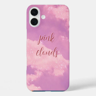 Pink Clouds Monogrammed Case- Mate iPhone 16 Plus Case