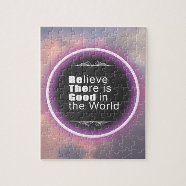 Pink Clouds Quote Jigsaw Puzzle (Vertical)