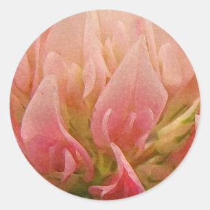 Pink Clover Classic Round Sticker