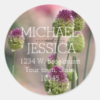 Pink Clover Flowers Personalised address