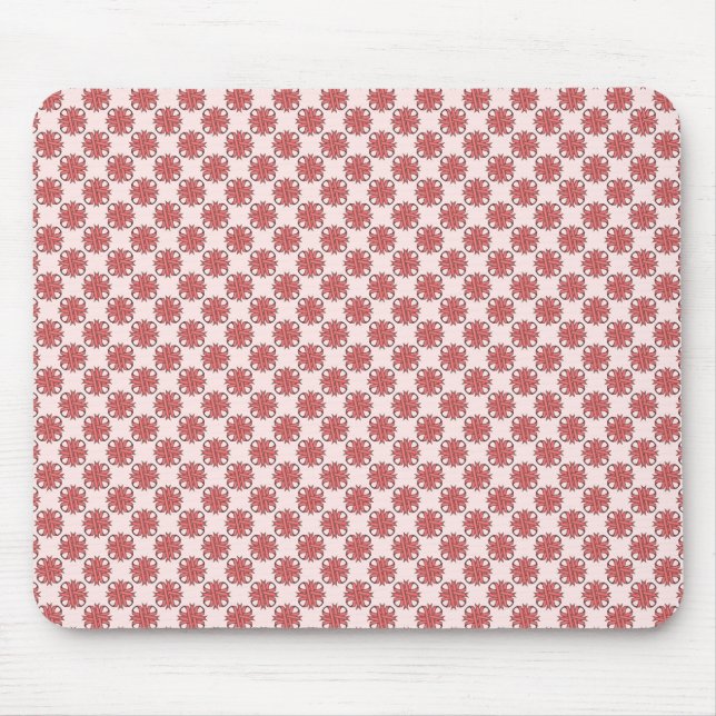 Pink Clover Ribbon by Kenneth Yoncich Mouse Pad (Front)