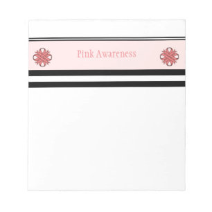 Pink Clover Ribbon Notepad
