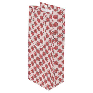 Pink Clover Ribbon Template by Kenneth Yoncich Wine Gift Bag