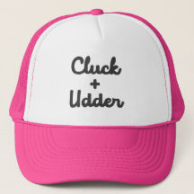 Pink Cluck and Udder Trucker Hat