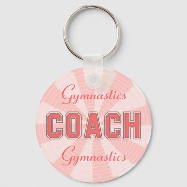 Pink Coach Key Ring (Front)