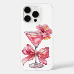 Pink Cocktail Charm iPhone 16 Pro Case