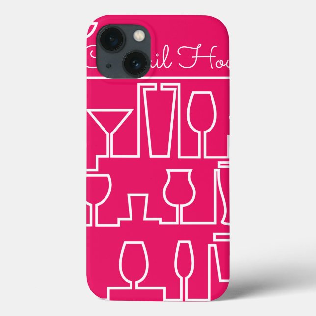 Pink cocktail party Case-Mate iPhone case (Back)