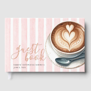 Pink Coffee Bridal Shower  Guest Book