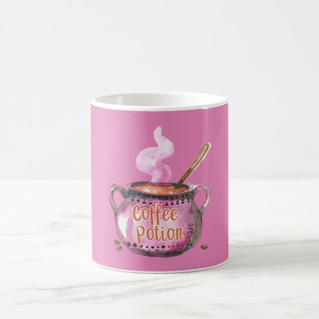 Pink Coffee Potion Pot Mug (Center)
