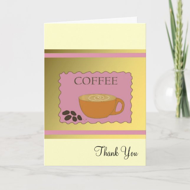 Pink Coffee Sign Thank You (Front)