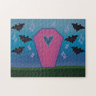 Pink Coffin Jigsaw Puzzle