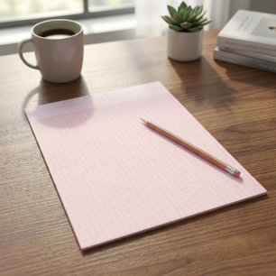 Pink Colored Graph Paper Pad (Math & Engineering) 