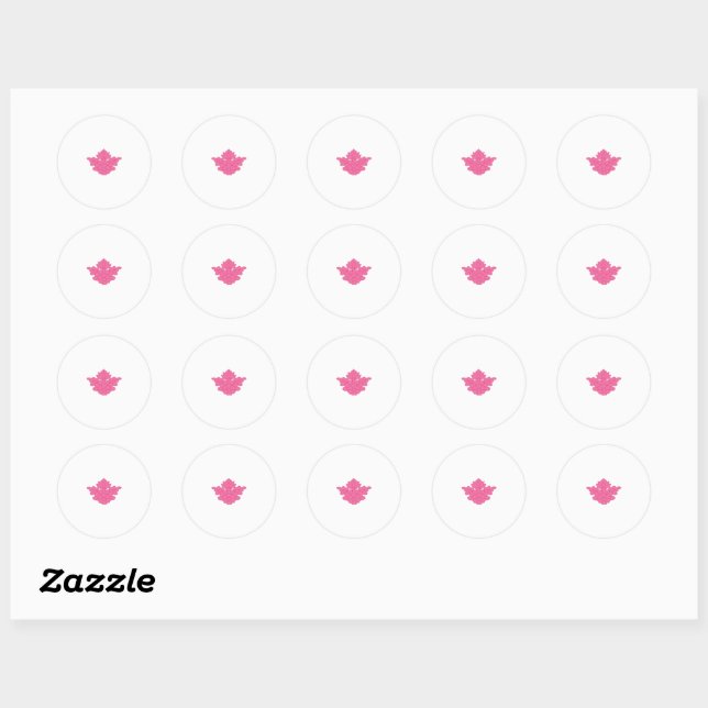 pink colour illustration Sticker (Sheet)