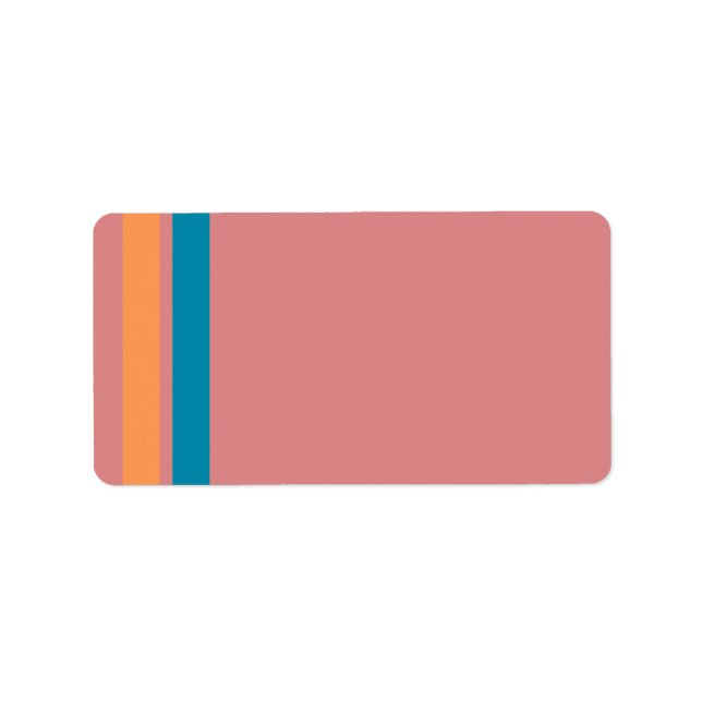 Pink Colour Stripes Labels (Front)