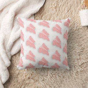 Pink Coloured Butterfly Design Cushion
