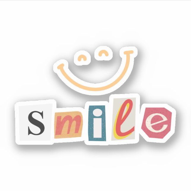 Pink Colourful Indie Smile (Front)