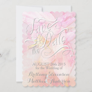 PINK COLUMBINE FLOWER WATERCOLOR SPLASH BRIDAL