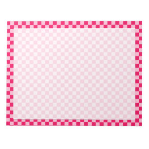 Pink Combination Classic Chequerboard by STaylor Notepad