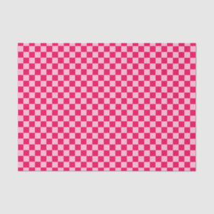 Pink Combination Classic Chequerboard by STaylor Tissue Paper