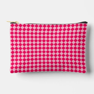 Pink Combination Diamond Pattern by STaylor Accessory Pouch