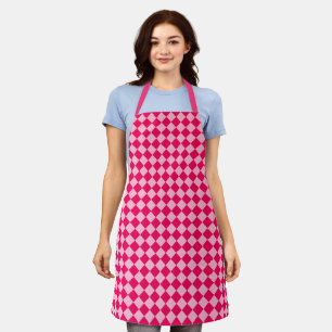 Pink Combination Diamond Pattern by STaylor Apron