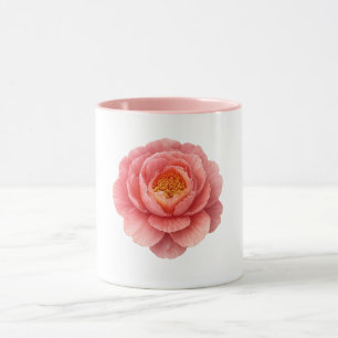 Pink Combo Mug - Peony Flower