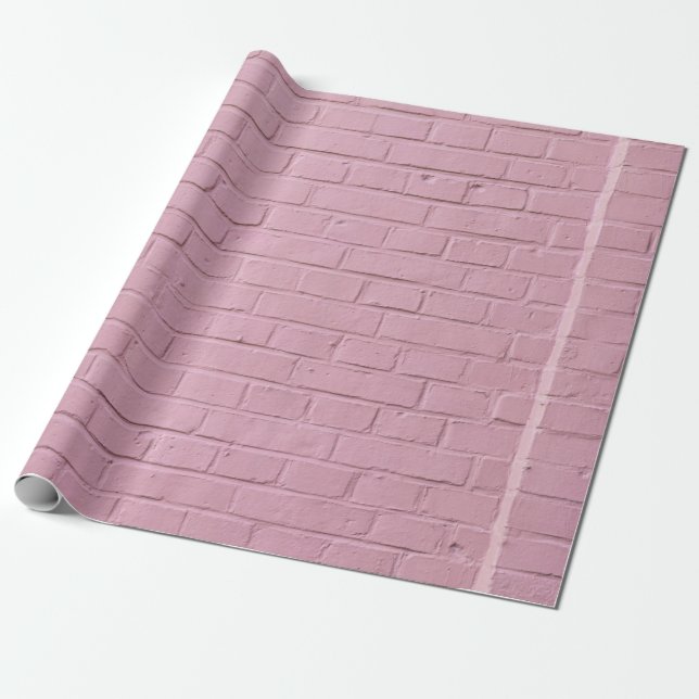 PINK CONCRETE WALL WRAPPING PAPER (Unrolled)