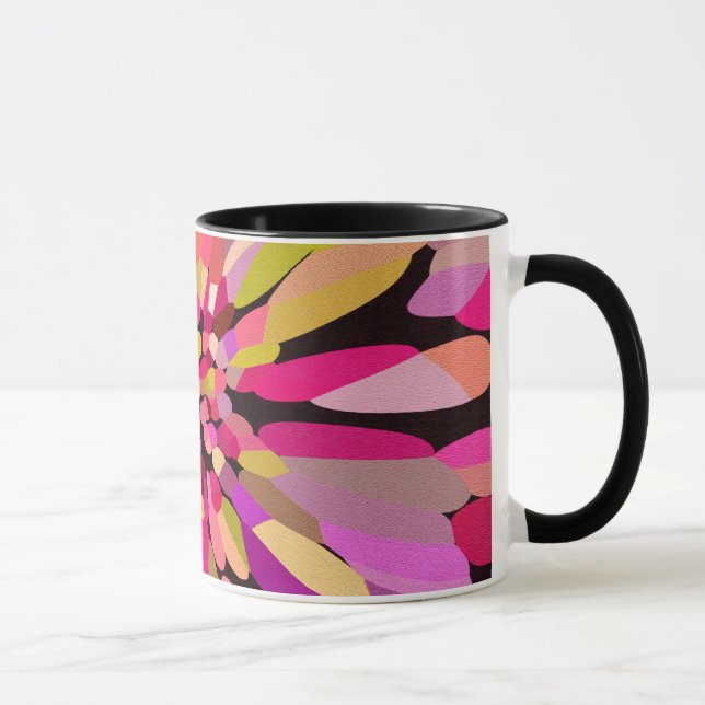 Pink Confetti Flower Mug (Right)
