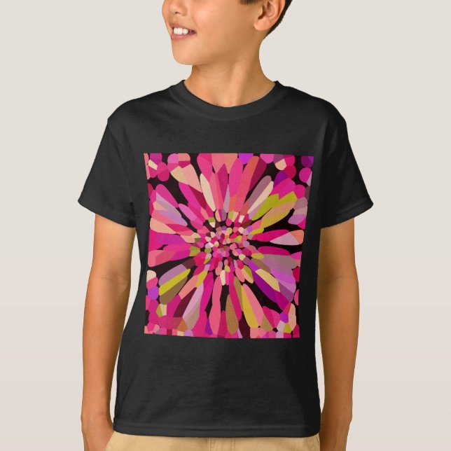 Pink Confetti Flower T-Shirt (Front)