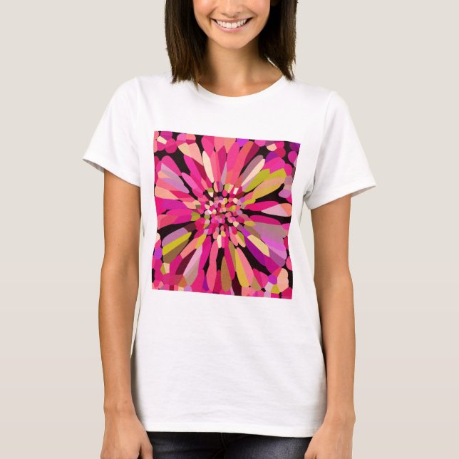 Pink Confetti Flower T-Shirt (Front)