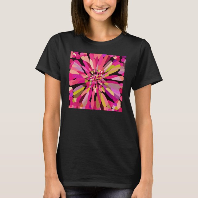 Pink Confetti Flower T-Shirt (Front)