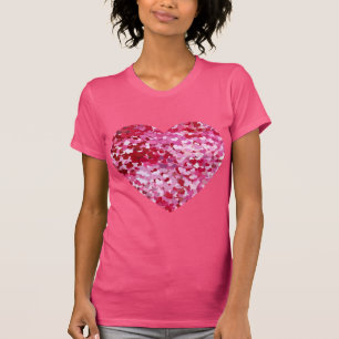 Pink Confetti Hearts T-Shirt