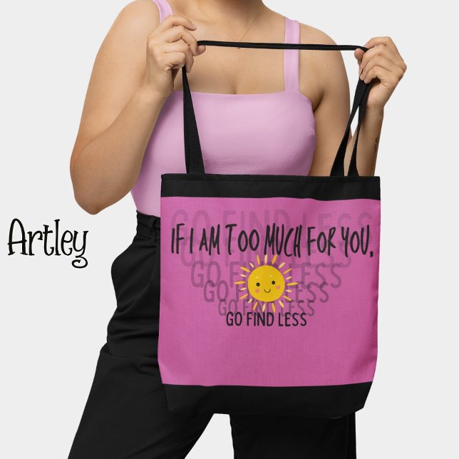 Pink Confident Woman Happy Sunshine Tote Bag (Creator Uploaded)