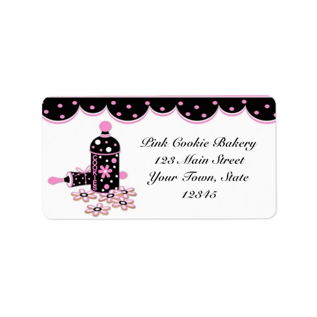 Pink Cookies, Bakery Label (Front)